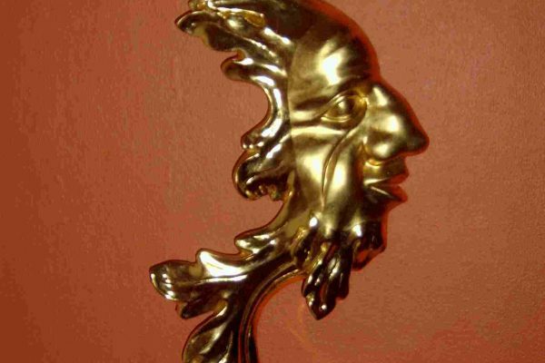 Goldmaske barock, Polimentvergoldung