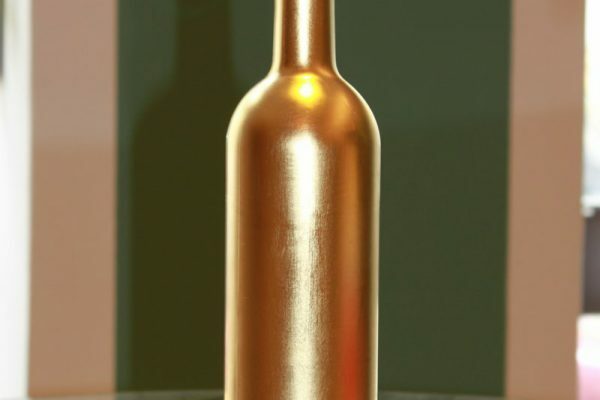 vergoldete Flasche - Goldcreartiv